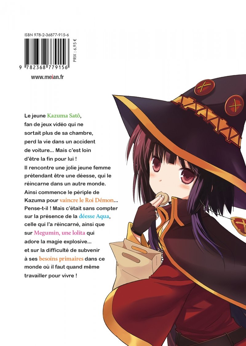IMAGE 2 : Konosuba : Sois Bni Monde Merveilleux ! - Tome 01 - Livre (Manga)