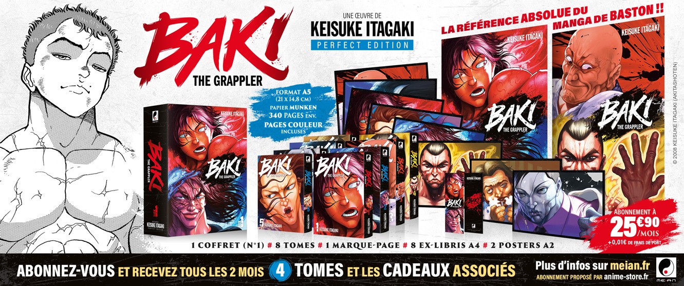 Baki the Grappler Collection : Tous les 2 mois, 4 mangas pour 25.91 € par mois