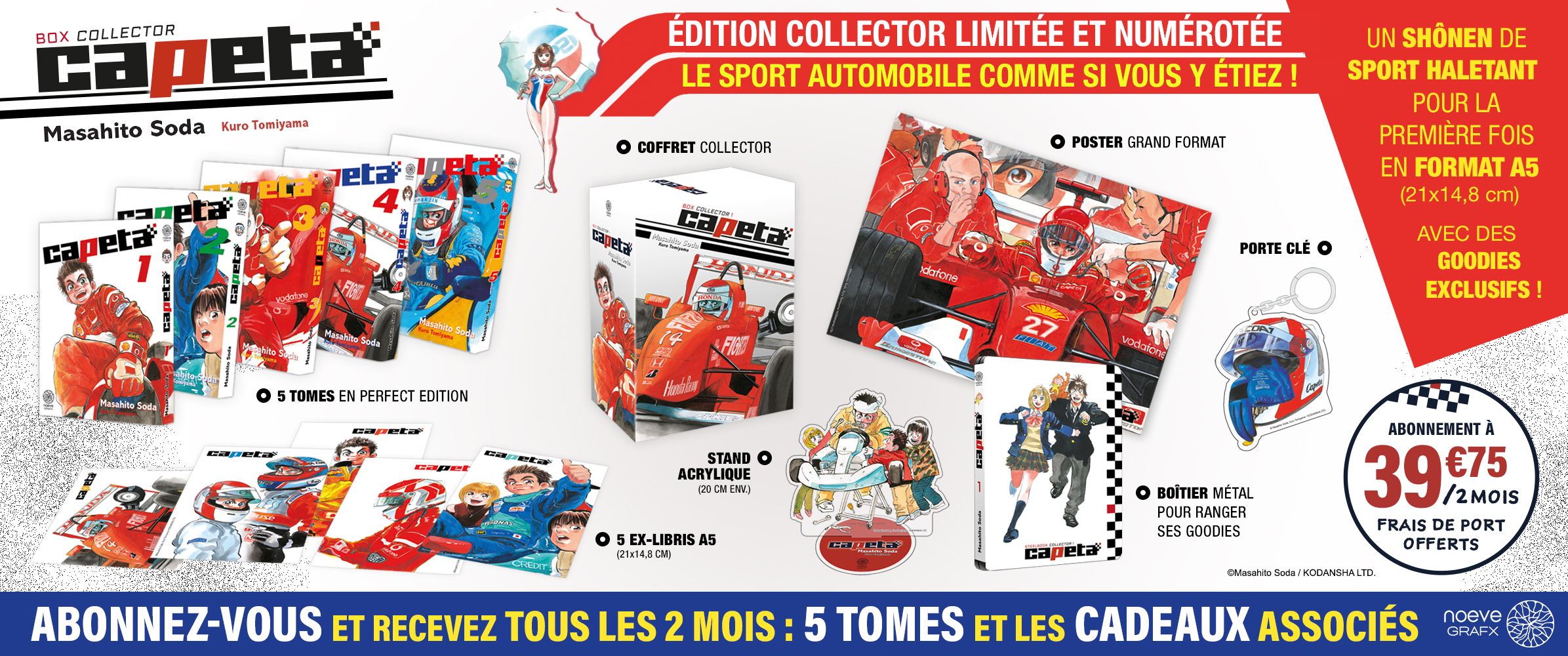 Capeta Collection : Tous les 2 mois, un coffret de 5 mangas pour 39.75 &euro;