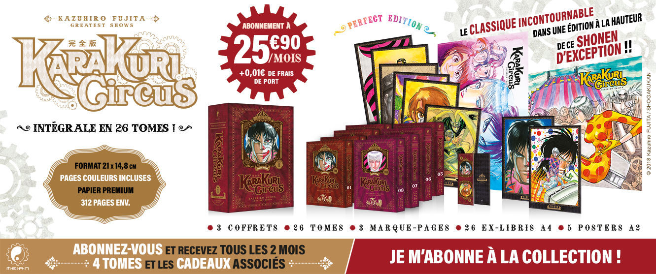 Karakuri Circus Collection : Tous les 2 mois, 4 mangas pour 25.91 € par mois