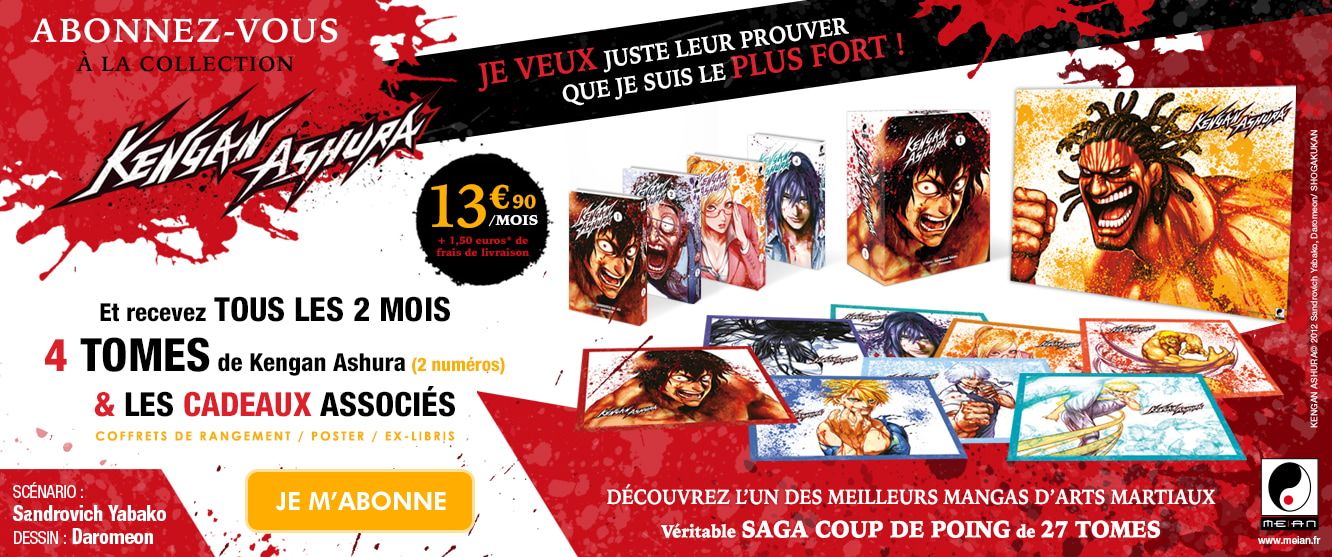 Kengan Ashura Collection : Tous les 2 mois, 4 mangas pour 13.91 € par mois