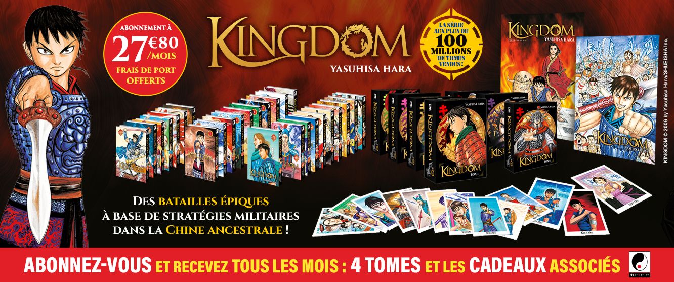 Kingdom Collection : Tous les 2 mois, 4 mangas pour 13.90 &euro; par mois