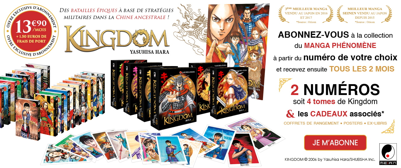 Kingdom Collection : Tous les 2 mois, 4 mangas pour 15.40 € par mois