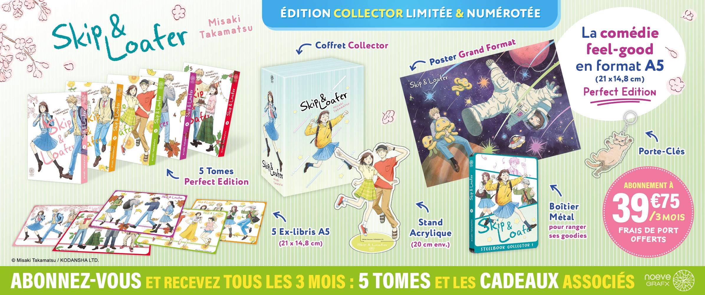 Skip & Loafer Collection : Tous les 3 mois, un coffret de 5 mangas pour 39.75 &euro;