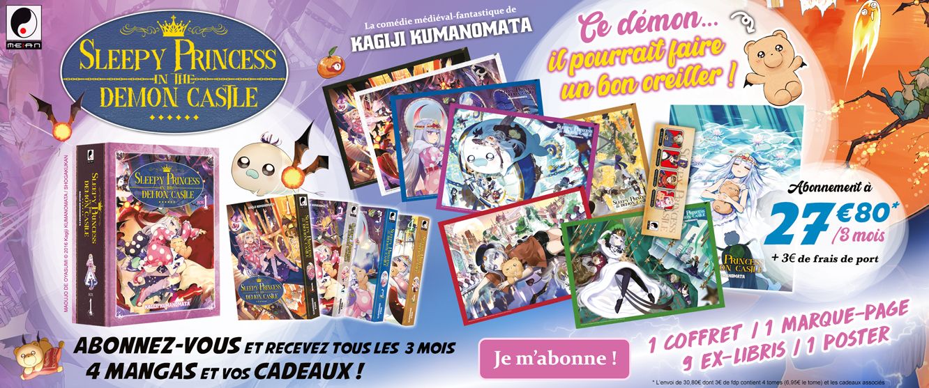 Sleepy Princess Collection : Tous les 3 mois, 3 mangas pour 27.80 € par mois