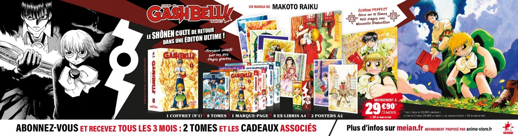 Abonnez-vous  la collection Gash Bell!!