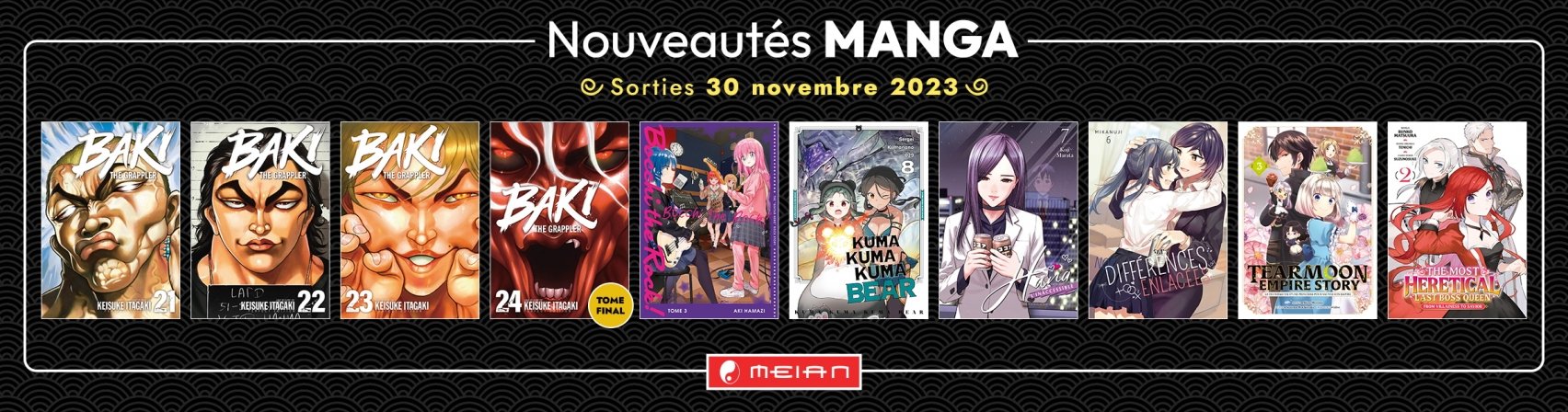 10 nouveaux mangas MEIAN disponibles