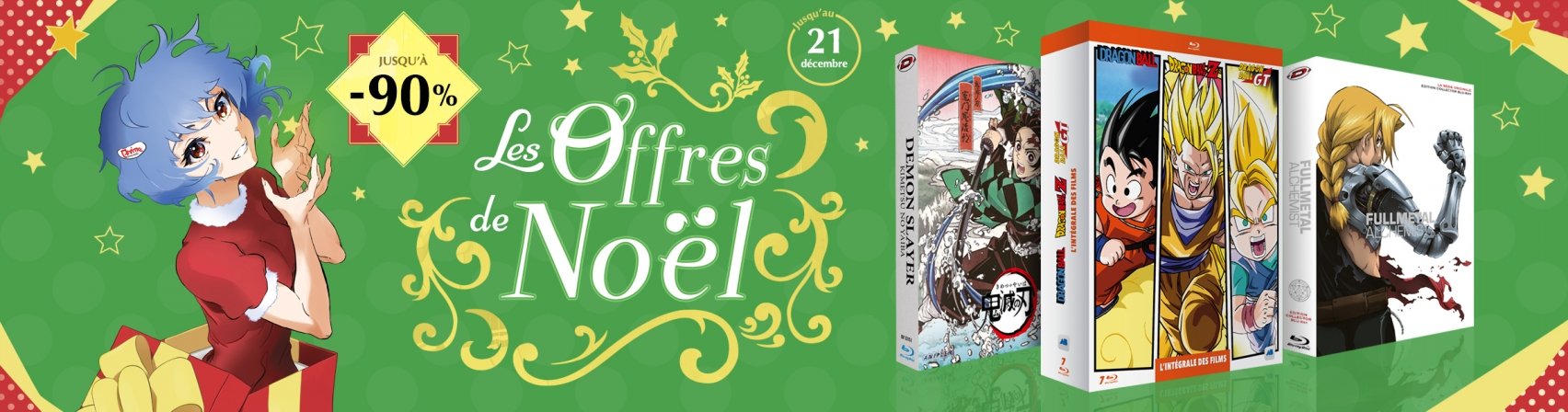 Offre de Nol : jusqu' -90%  sur nos coffrets Blu-ray et DVD