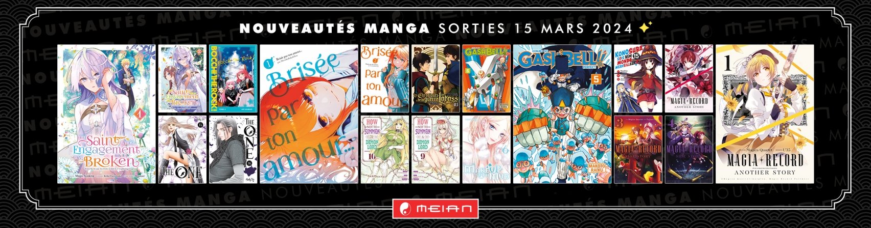 18 nouveaux mangas MEIAN  dcouvrir