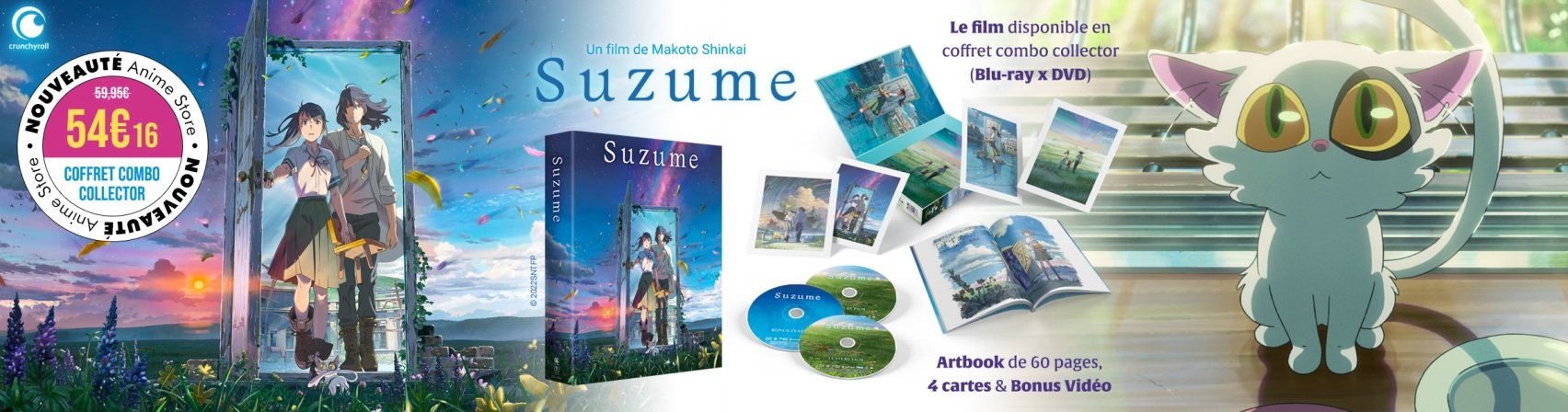 Nouveaut : Le film Suzume en coffret combo collector
