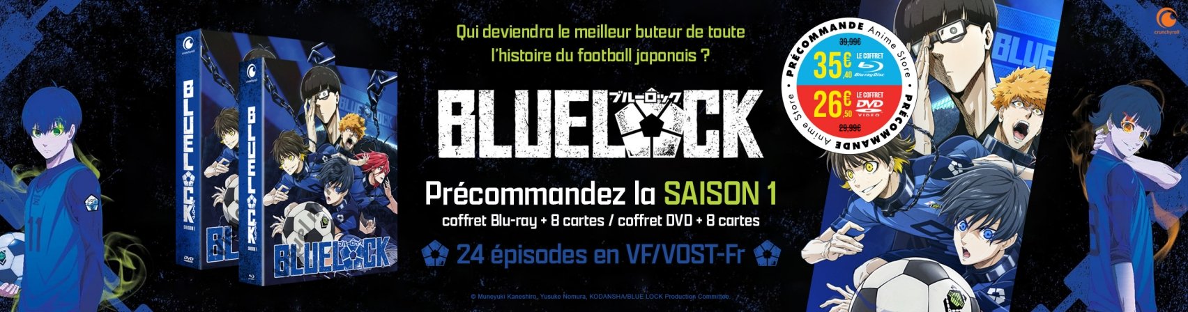 Prcommandez Blue Lock saison 1 en BR et DVD