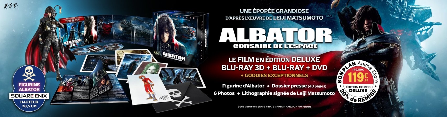 -20% sur Albator Corsaire de l'espace dition combo Deluxe + Figurine