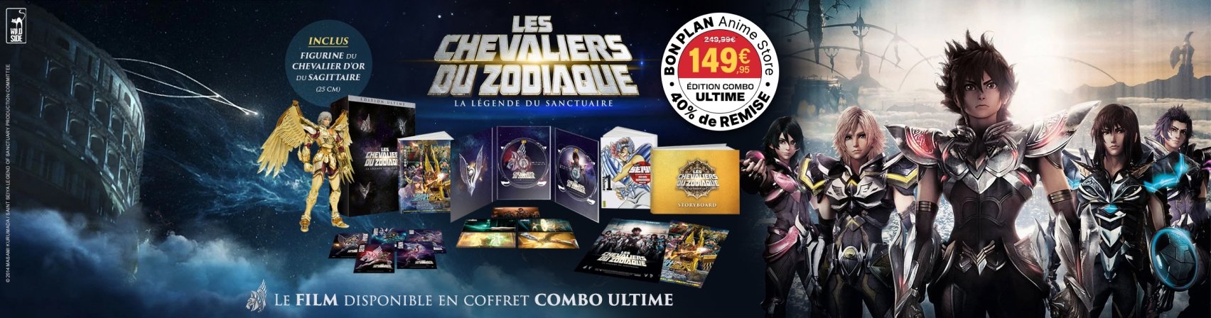 -40% sur Les Chevaliers du Zodiaque La lgende du Sanctuaire Combo Ultime