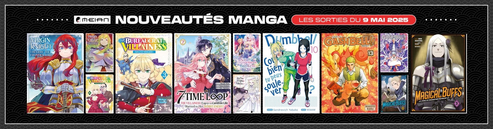 12 nouveaux mangas MEIAN disponibles