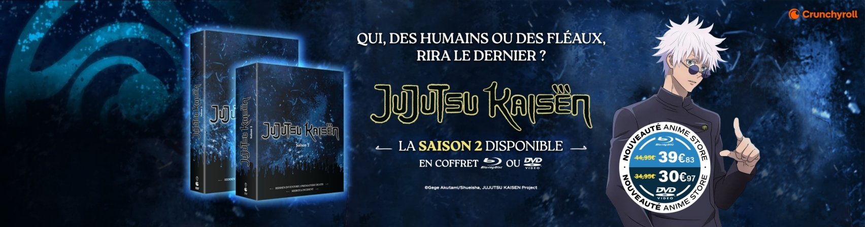 Nouveauté : Jujutsu Kaisen saison 2 en coffret BR ou DVD