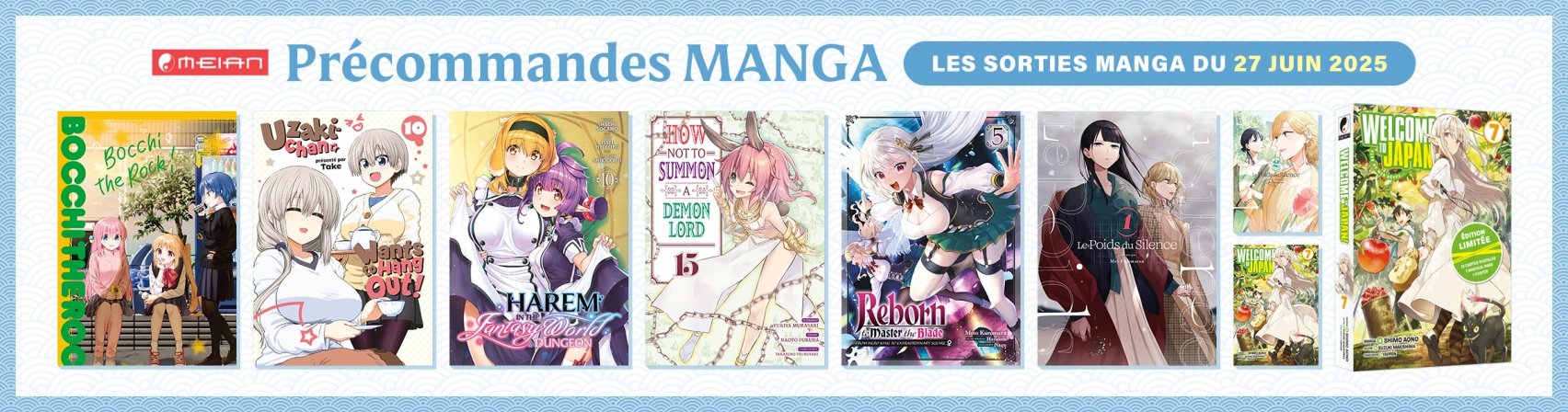 Précommandez les prochaines sorties Meian