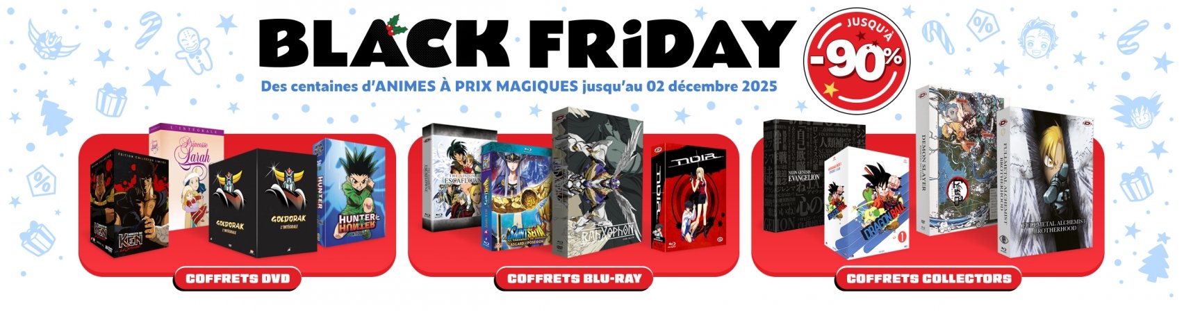 Black Friday : Jusqu' -90% sur des centaines d'animes