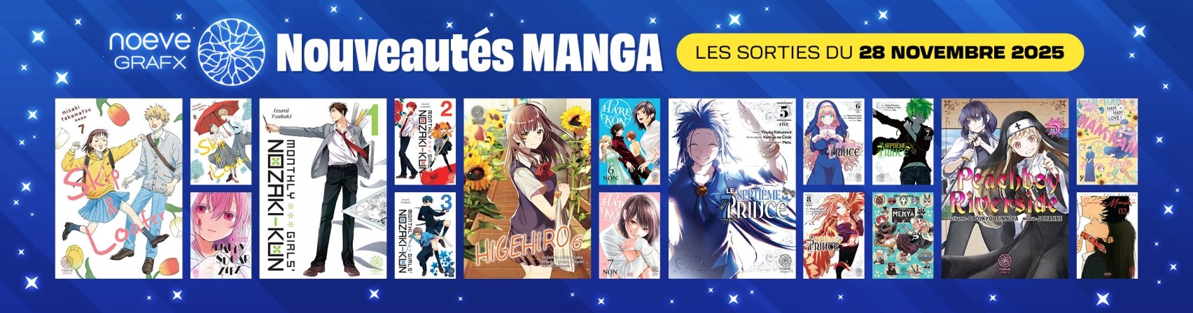 17 nouveaux mangas NOEVE GRAFX disponibles
