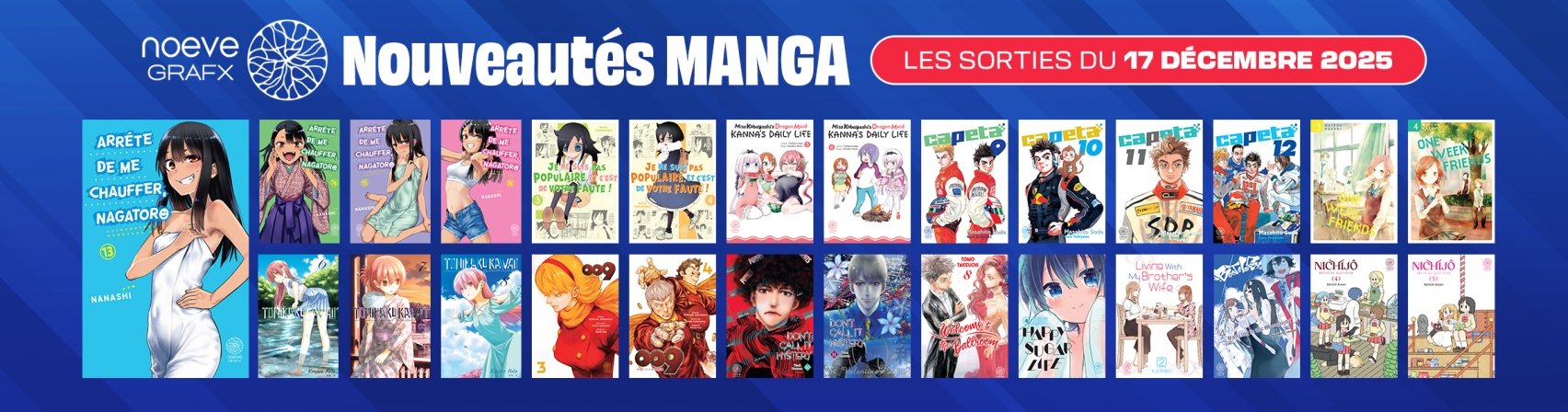 27 nouveaux mangas NOEVE GRAFX disponibles