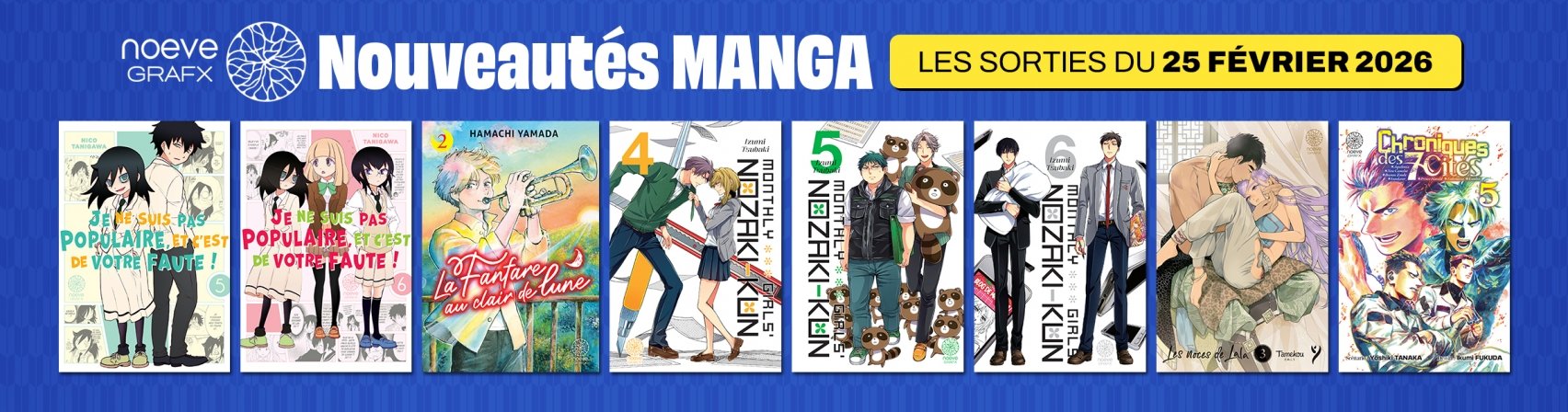 8 nouveaux mangas Noeve Grafx disponibles
