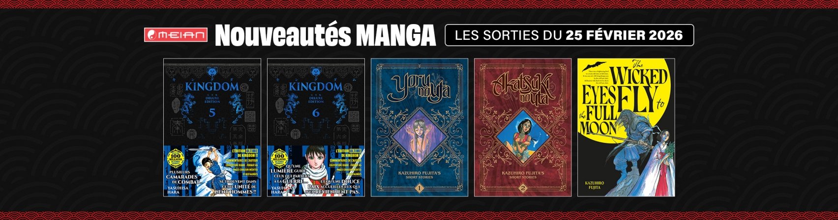 5 nouveaux mangas MEIAN disponibles