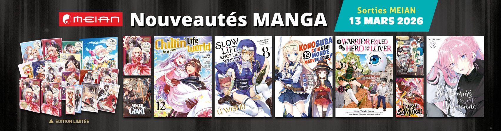 10 nouveaux mangas MEIAN disponibles