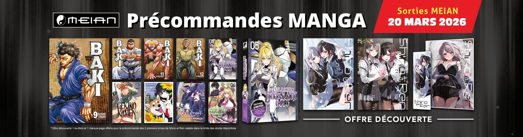 Pr�commandez les prochaines sorties Meian