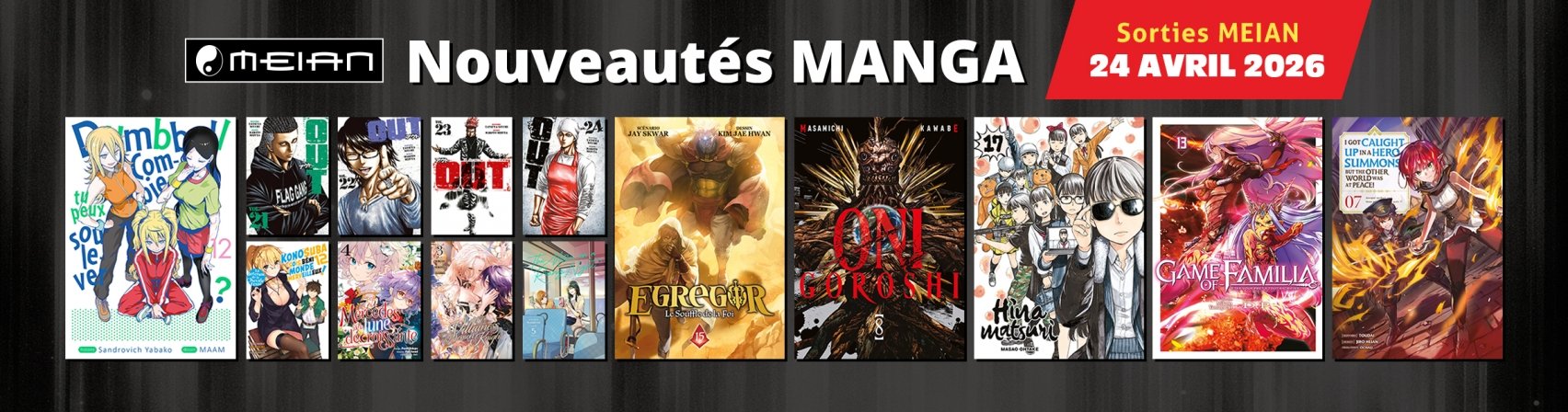 14 nouveaux mangas MEIAN disponibles