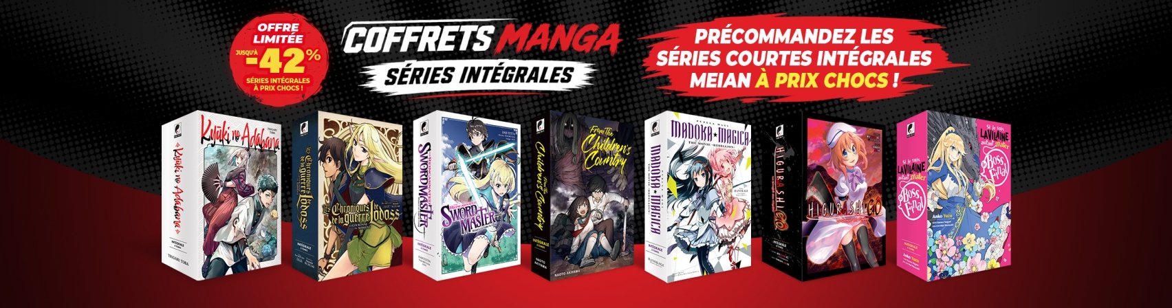 Coffrets s�ries int�grales Meian � prix choc