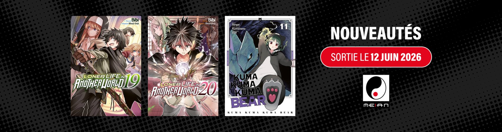 3 nouveaux mangas MEIAN disponibles