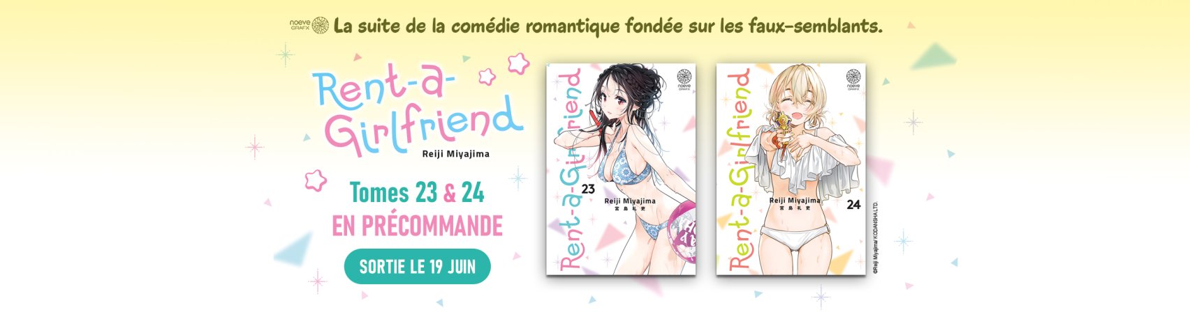 Précommandez les tomes 23 et 24 de Rent-a-Girlfriend