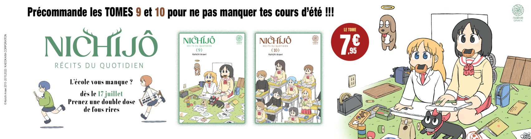 Précommande les tomes 9 et 10 de Nichijô