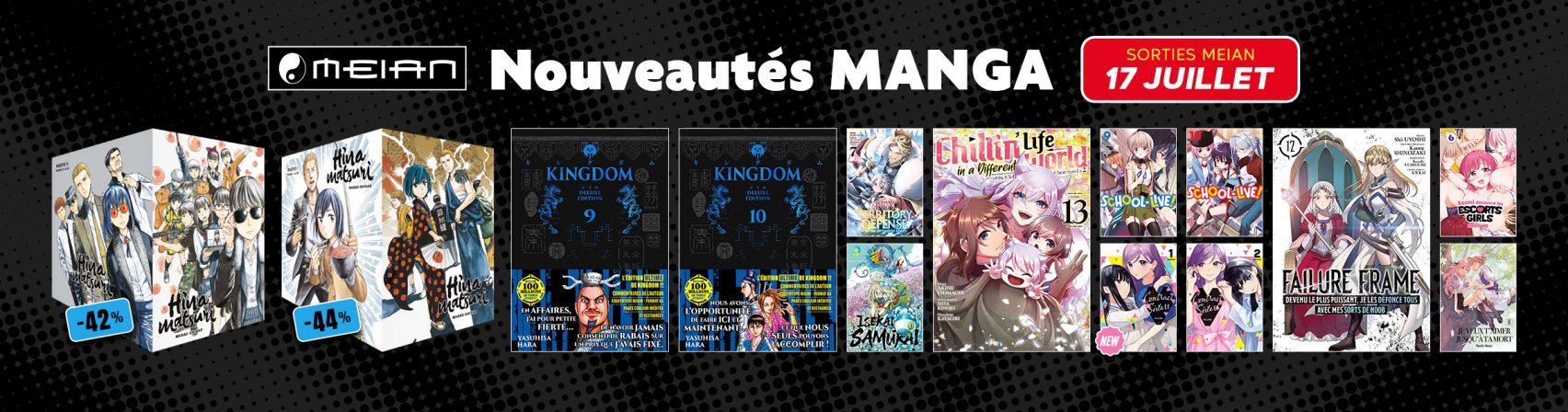 14 nouveaux mangas MEIAN disponibles