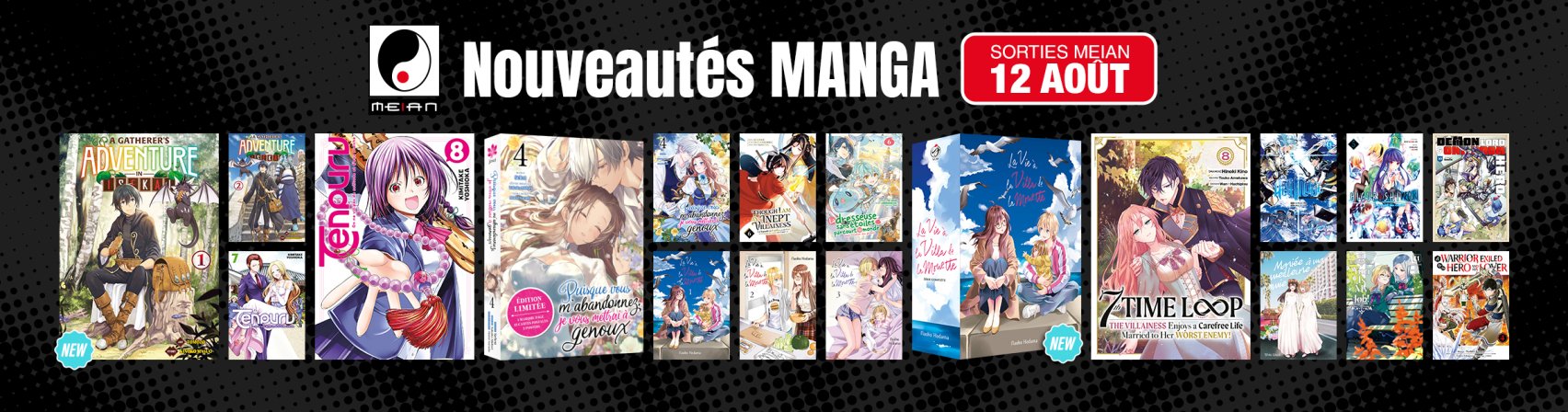 19 nouveaux mangas MEIAN disponibles