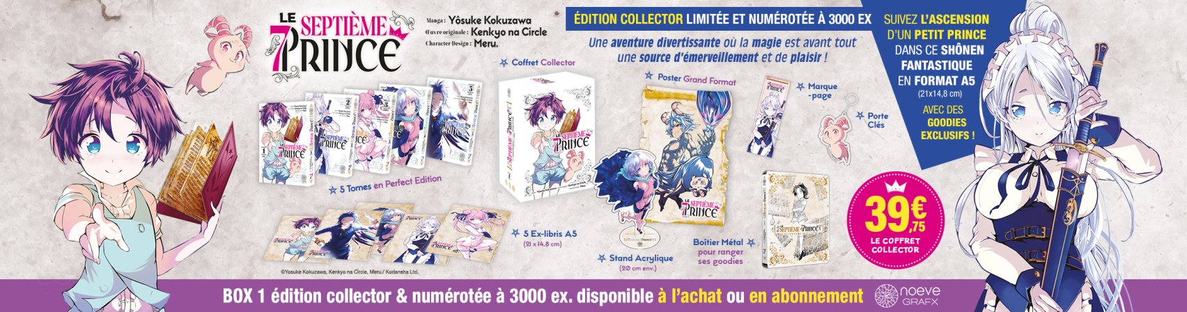 Le Septième Prince Box 1 collector et numérotée à 3000 ex