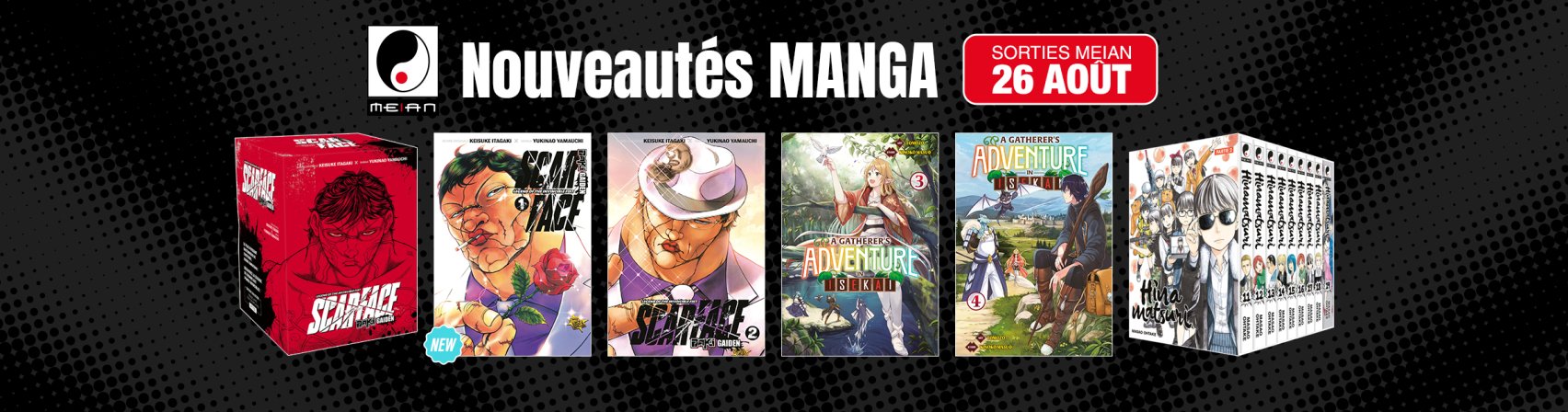 6 nouveaux mangas MEIAN disponibles