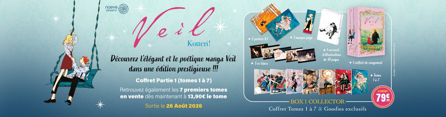 Nouveauté : Veil le coffret Partie 1 collector Tomes 1 à 7 et Goodies