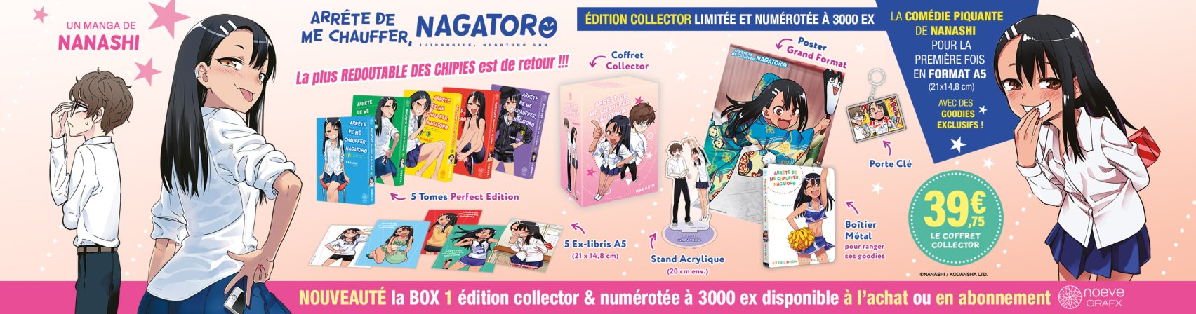 Nouveauté : Arrête de me chauffer Nagatoro Box 1 collector et numérotée à 3000 ex