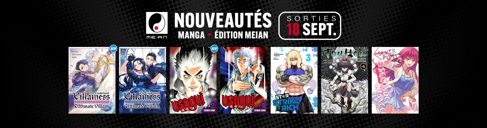 7 nouveaux mangas MEIAN disponibles