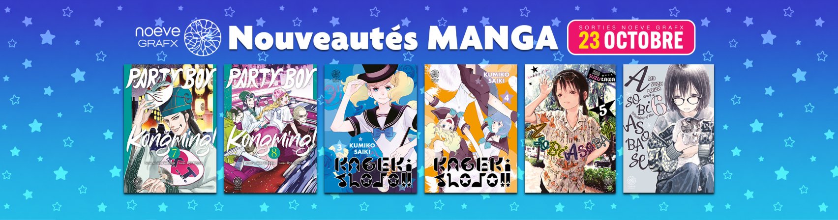 6 nouveaux mangas Noeve Grafx disponibles
