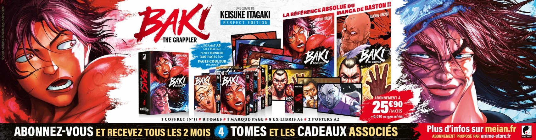 Abonnez-vous  la collection Baki The Grappler