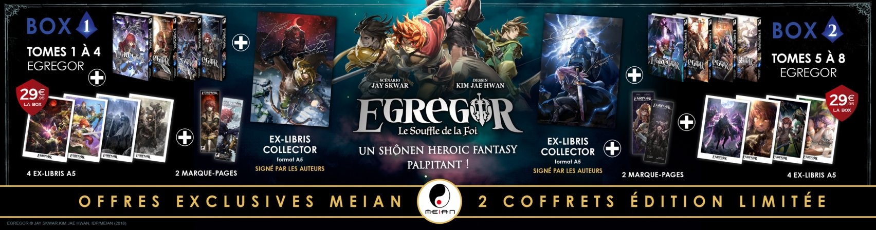 Offre Meian : coffrets collector Egregor dition limite + cadeaux