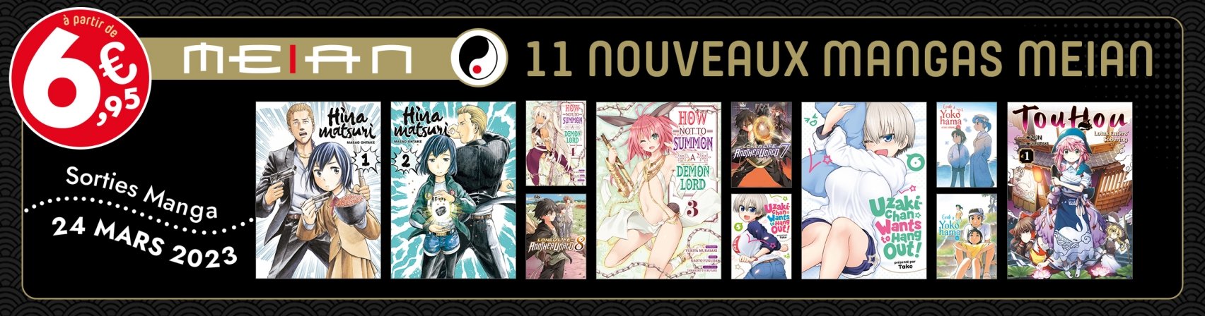 11 nouveaux mangas MEIAN  dcouvrir