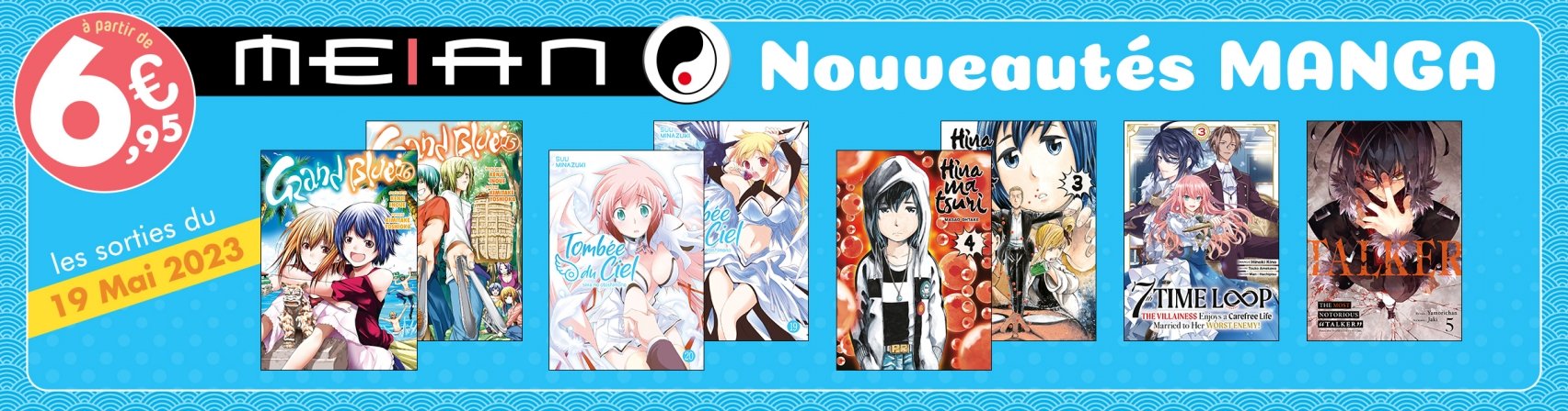 8 nouveaux mangas MEIAN  dcouvrir
