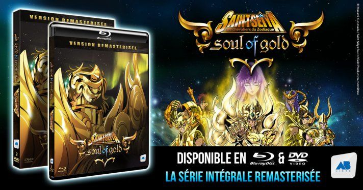 Nouveautés DVD & Bluray : Saint Seiya Soul of Gold en version remasterisée