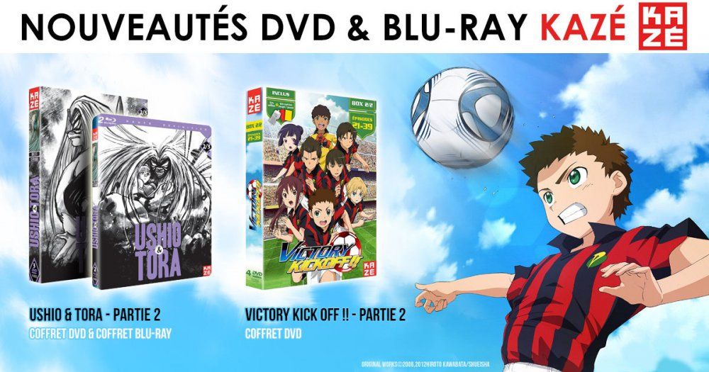 Nouveautés Kazé : Ushio & Tora et Victory Kick-Off