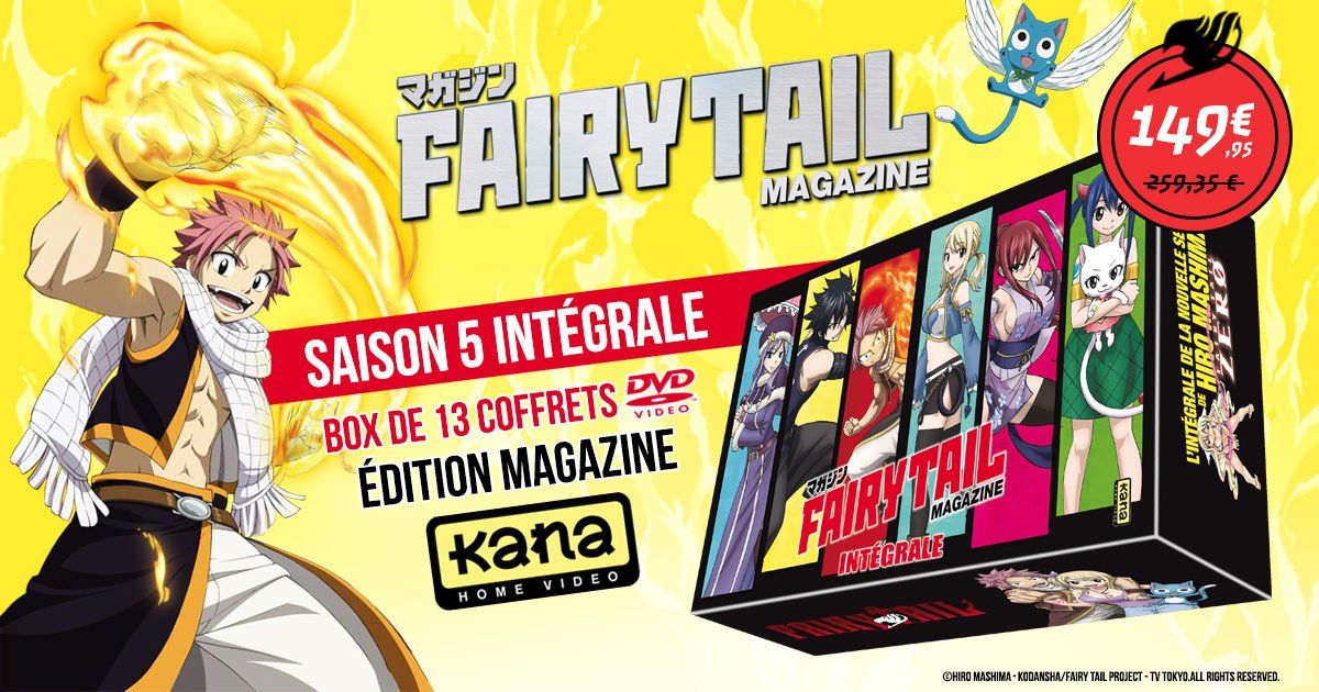 Nouveauté : Fairy Tail Magazine l'intégrale des 13 coffrets en