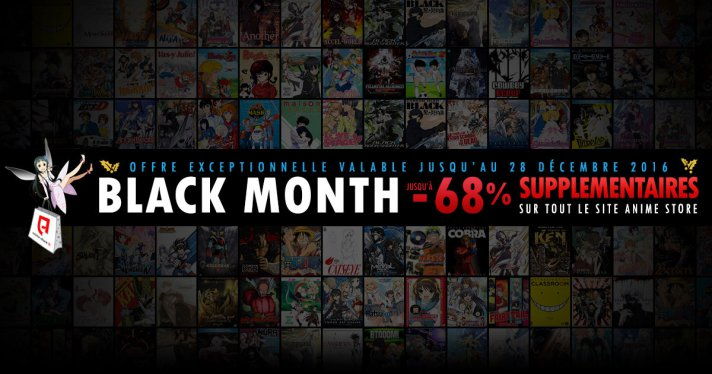 BLACK MONTH :  -10%  -68% supplmentaires sur tout le site jusqu'au 28 dcembre !