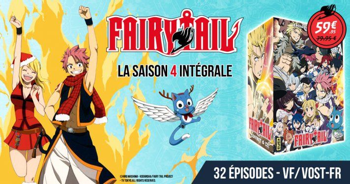 Nouveauté : Fairy Tail l'intégrale de la saison 4 en DVD