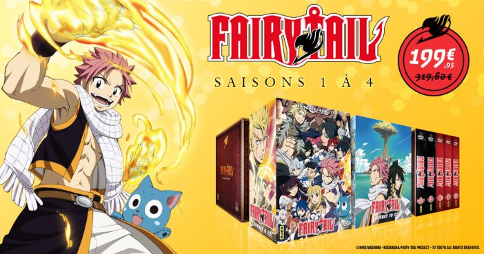Soldes: -37% sur FAIRY TAIL le packs des saisons 1 à 4